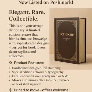 Elegant Brown Dictionary Home Accent